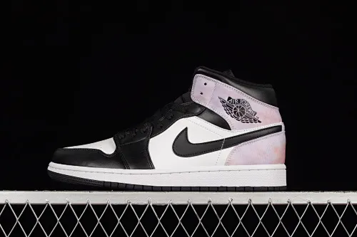 All categories Air Jordan Jordan series basketball shoes Air Jordan 1 Mid Air Jordan 1 Mid "Zen Master" AJ1 Joe 1 tie-dye starry sky purple mid-top basketball shoes DM6216-001